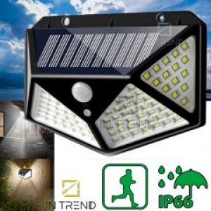 Настенный Фонарь светодиодный светильник для улицы на солнечной батарее с датчиком движения Solar Motion – Качественное LED освещение для дорог улиц площадей парков дачи
