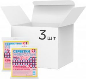 Упаковка салфеток универсальных Добра Господарочка 3 шт по 10 салфеток (4820086521147)