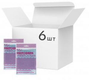 Упаковка салфеток Добра Господарочка из микрофибры 6 шт (4820086520348)