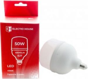 Светодиодная лампа Electro House T140 50W 4100K E27 4500Lm (EH-LMP-1303)