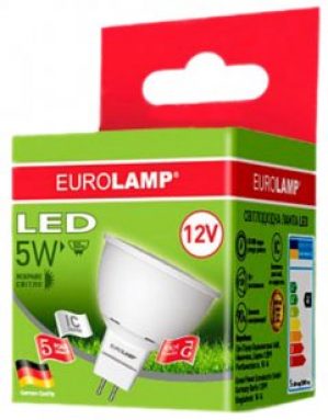 Светодиодная лампа EUROLAMP LED MR16 5 Вт 4000 K GU5.3 12 В 4 шт