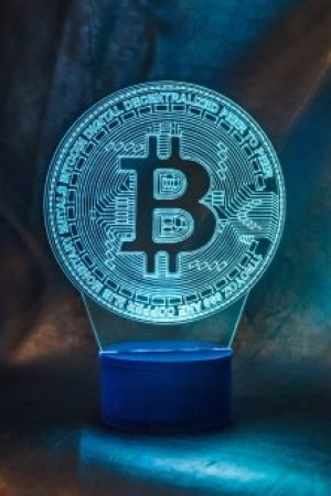 3d-светильник Биткоин