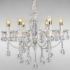 Люстра підвісна кришталева свічки Light House ES-15873/6 біла