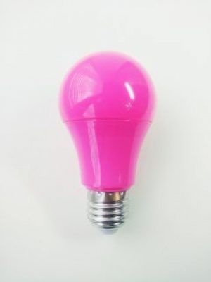 Лампа светодиодная розовая A60 7W E27 175-265V "LEMANSO" LM3086