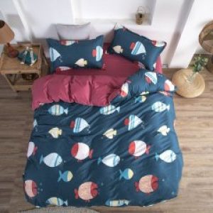 Комплект постельного белья MirSon Бязь Premium 17-0466 Fish are fabulous Детский (2200003327588)