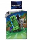 Постельное белье Майнкрафт (наволочка+пододеяльник) лицензия MINECRAFT KILOF TNT STEVE CREEPER 140x200 см