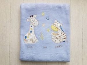 Детское одеяло плед Друзья BabyLine голубой 9-721-2