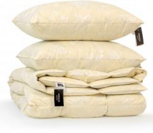 Набор пуховый MirSon Extra 100% пух Зима+ №2091 Одеяло 172x205 + 2 подушки 50x70 упругие (2200001770706)