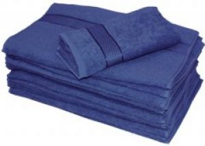 Махровое полотенце SoundSleep Rossa 40х70 см Темно-синее (93216951)