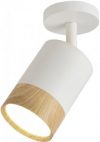 Спотовый светильник Ultralight TRL260 7W белый с деревом (UL-51506)