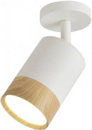 Спотовый светильник Ultralight TRL260 7W белый с деревом (UL-51506)