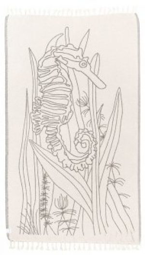 Пляжное полотенце SoundSleep Philippines Жаккард 100х180 см Белое (653590748793)