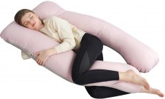 Подушка для беременных и отдыха Sleepingg U-Shape Пудра (4820227283477)