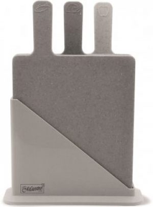 Набор Maestro 3 разделочные доски 19.5х23.5 см + подставка (MR1789G)