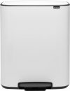 Бак для мусора Brabantia Bo Pedal Bin двухсекционный 2х30 л Белый (211447)