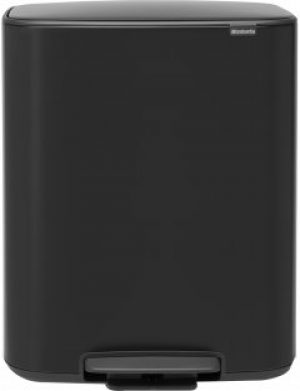 Бак для мусора Brabantia Bo Pedal Bin 60 л Черный матовый (211362)