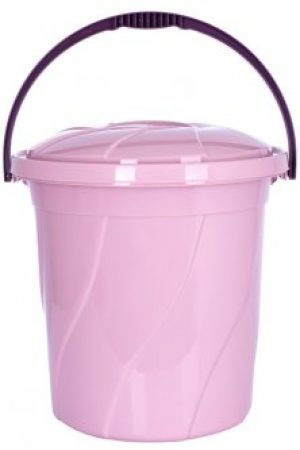 Ведро с крышкой Violet House 20 л 34х34х32 см Powder (0046 №5 POWDER с/кр.20 л)