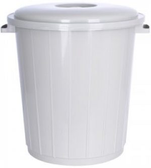 Ведро с крышкой Violet House Баттал 25 л 40х40х36 см Grey (0134 Баттал GREY с/кр.25 л)