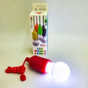 Декоративный светильник светодиодная лампочка на шнурке от батареек UKC Led lamp 15418 красный