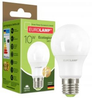 Светодиодная лампа EUROLAMP А60 10W E27 3000K (LED-A60-10273(P))