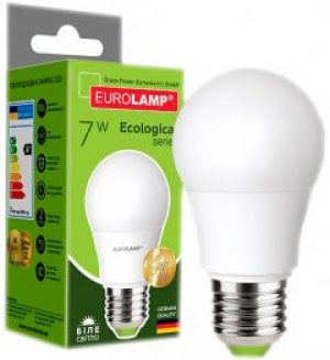 Светодиодная лампа EUROLAMP А50 7W E27 4000K (LED-A50-07274(P))