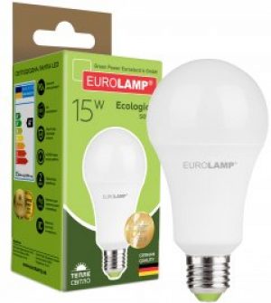 Светодиодная лампа EUROLAMP А70 15W E27 3000K (LED-A70-15272(P))