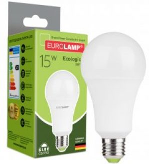 Светодиодная лампа EUROLAMP А70 15W E27 4000K (LED-A70-15274(P))