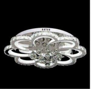 Люстра LED+хрусталь Свет хром з пультом 148W