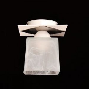 Люстра класична біло-срібляста Spectr на один плафон 4314/1+B028