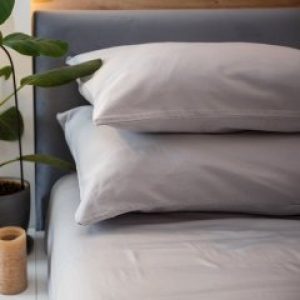 Набор наволочек NaviHome 40х40 сатин нежно-серая