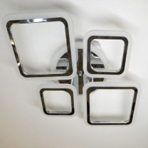 Люстра LED Свет срібляста+пульт 150W +RGB підсвітка 5331/2+2