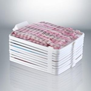 Органайзер для рубашек и футболок Omak Plastik Deco Bella 39.5x30.1x4 см Пластик Белый (8694816811381)