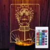 Акриловый светильник-ночник с пультом 16 цветов Наруто tty-n000025