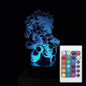 Акриловый светильник-ночник с пультом 16 цветов Изуку Мидория 2 tty-n000245
