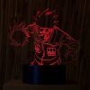 Акриловый светильник-ночник Какаши Хатаке красный tty-n000267