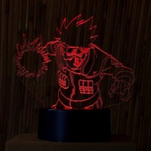 Акриловый светильник-ночник Какаши Хатаке красный tty-n000267