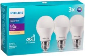Лампа Philips ESSLEDBulb 9W E27 3000K 3шт (929002299247R)