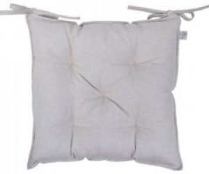 Подушка на стул Прованс с завязками 40х40 см Бежевая (4823093422308)