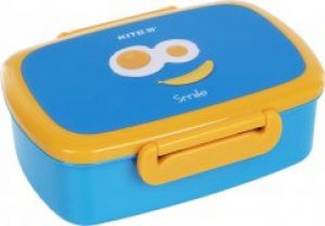 Ланч-бокс с наполнением Kite Smile два отсека 750 мл Голубой (K21-163-3)