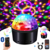 Проектор Диско Шар с активно вращающимся светом и накладкой для Ночника + Bluetooth динамиком Disco Ball (Di141S)