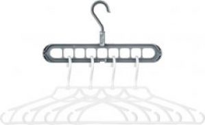 Органайзер для вешалок Champion + плечики 4 шт Серебро