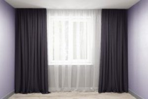 Комплект штор Декор-Ин Микровелюр Антрацит Темно-серые 200x250 2 шт (ROZ6400056222)