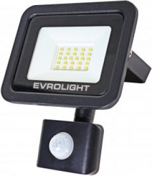 Прожектор светодиодный EVROLIGHT 20W 6400К FM-01D-20 с датчиком движения (57040)