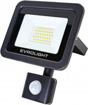 Прожектор светодиодный EVROLIGHT 30W 6400К FM-01D-30 с датчиком движения (57052)