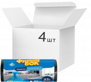 Упаковка пакетов для мусора Фрекен БОК 35 л 4 пачки по 30 шт Черные (16114640)