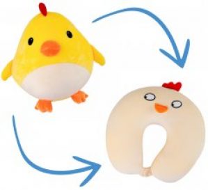 Подушка-трансформер дорожная Home Line Цыпленок 30х30 (2600001604337)