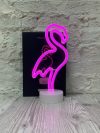 Неоновый светильник ночник Фламинго настольная декоративная лампа Neon Decoration Lamp розовый свет
