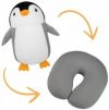 Подушка-трансформер дорожная Home Line Пингвиненок Серая 30х30 (2600001513486)