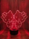 3D светильник-ночник «Hello Kitty» CreativeLamps Увеличенная пластина (c пультом ДУ) (1025)