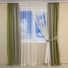 Тюль-штора TG Home Трио №444 Салатовая